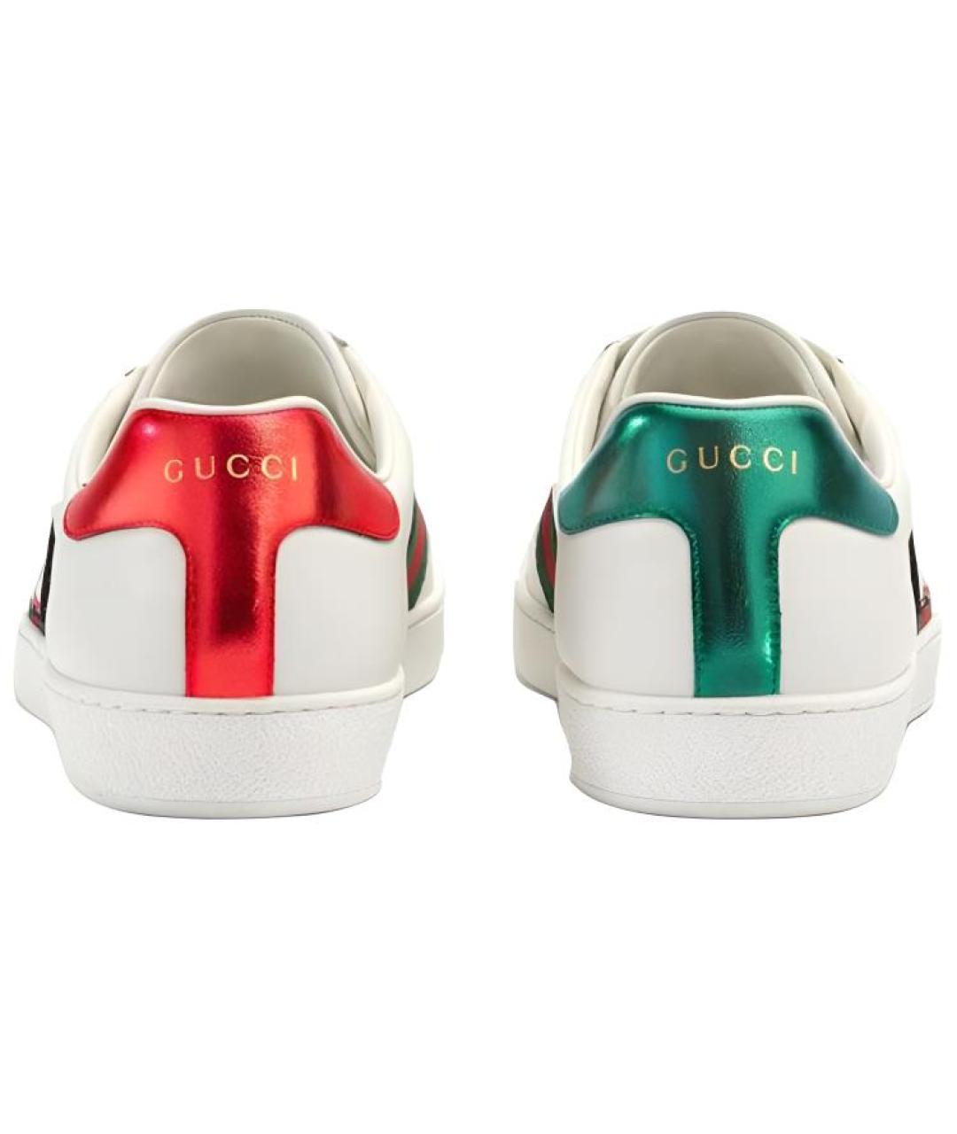 GUCCI Белые низкие кроссовки / кеды, фото 4