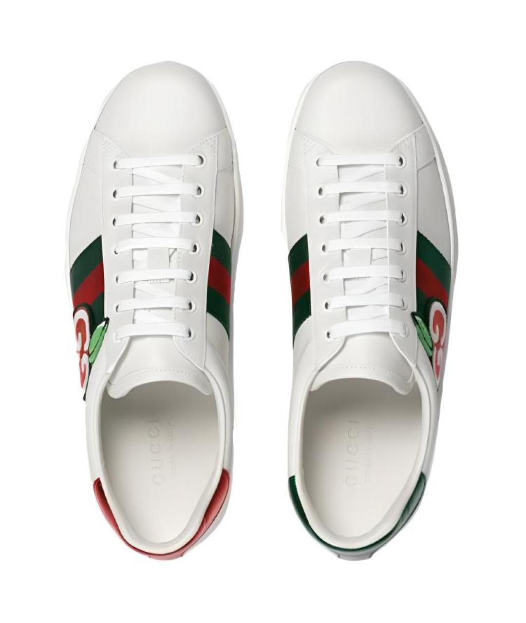 GUCCI Белые низкие кроссовки / кеды, фото 3