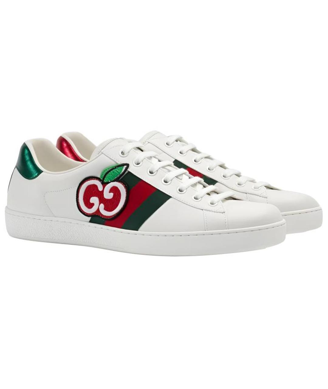 GUCCI Белые низкие кроссовки / кеды, фото 2