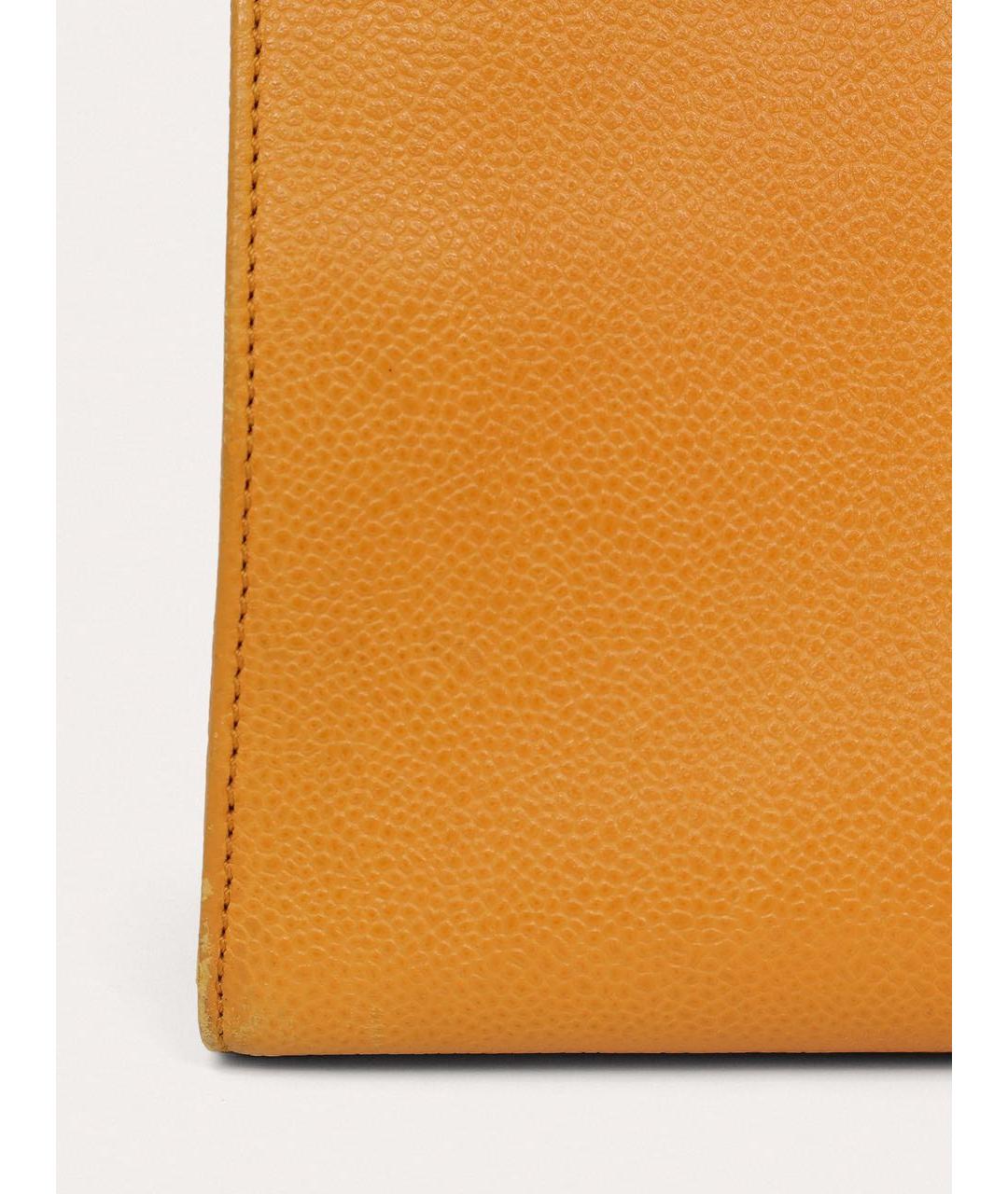 CHANEL Оранжевая кожаная сумка через плечо, фото 6