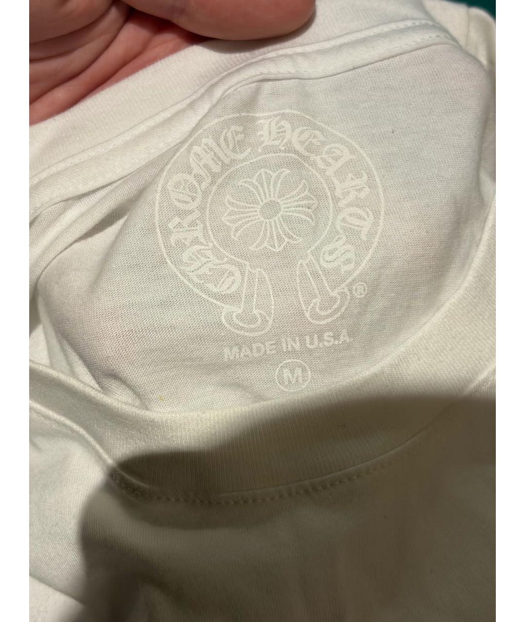 CHROME HEARTS Белая хлопковая футболка, фото 2