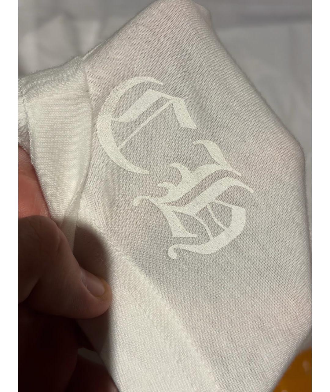 CHROME HEARTS Белая хлопковая футболка, фото 3