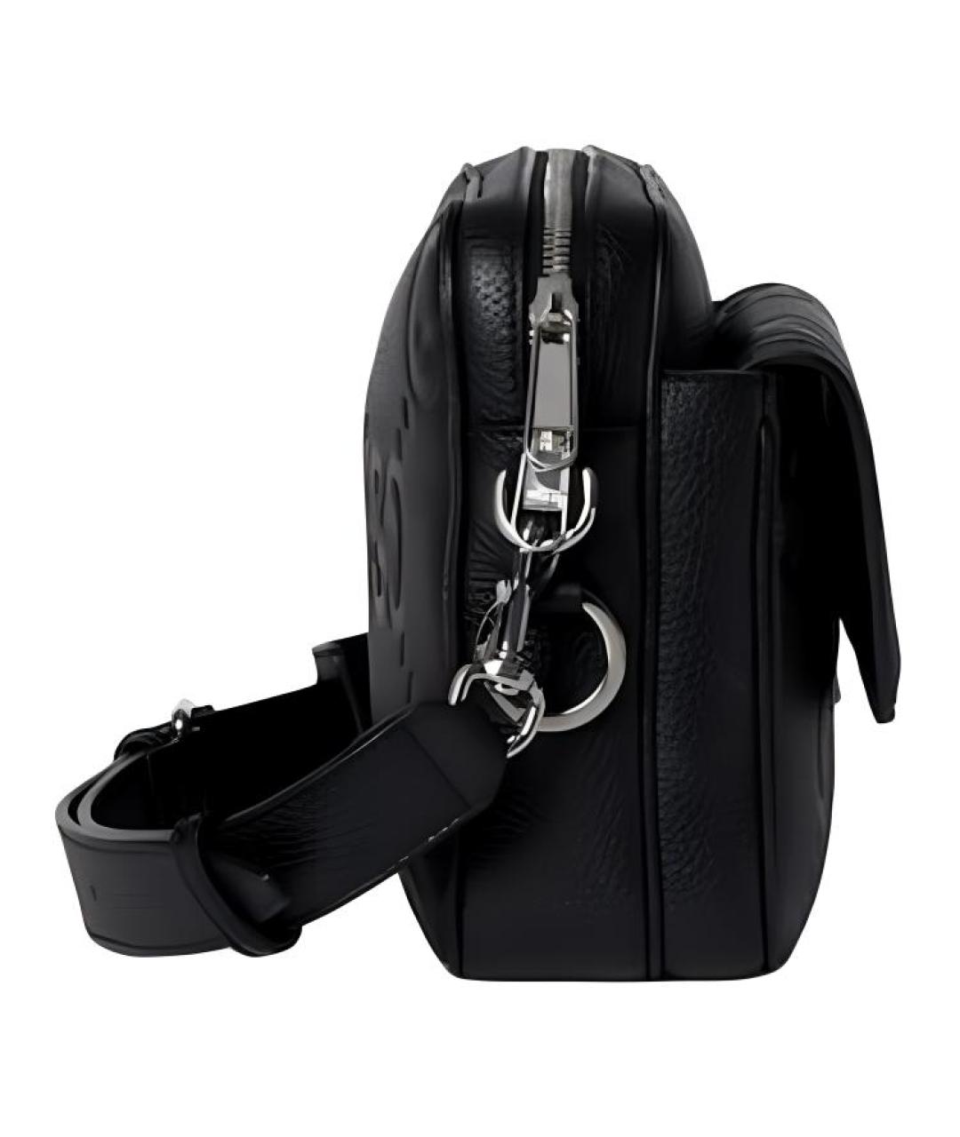 GUCCI Черная кожаная сумка через плечо, фото 3