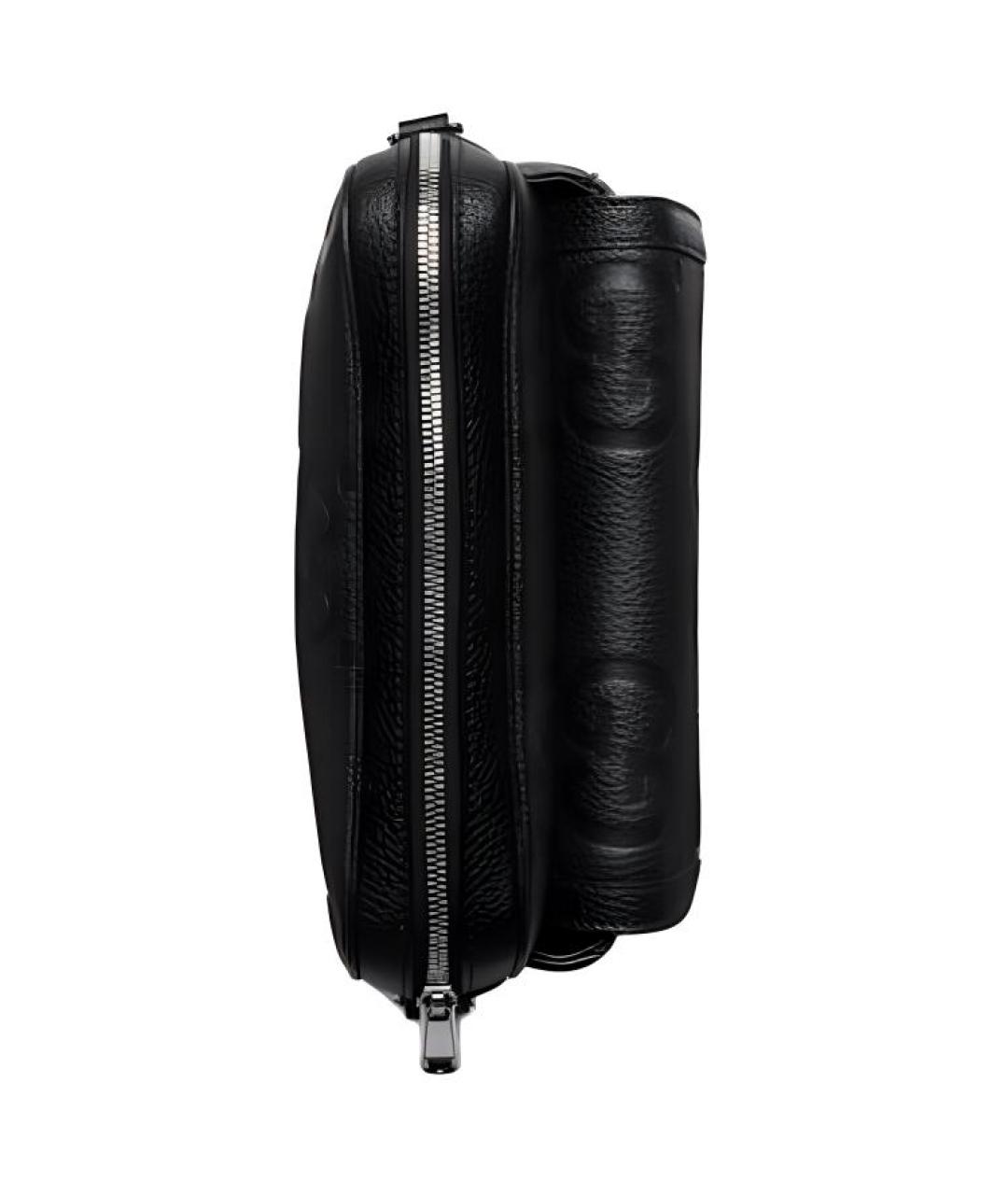 GUCCI Черная кожаная сумка через плечо, фото 4