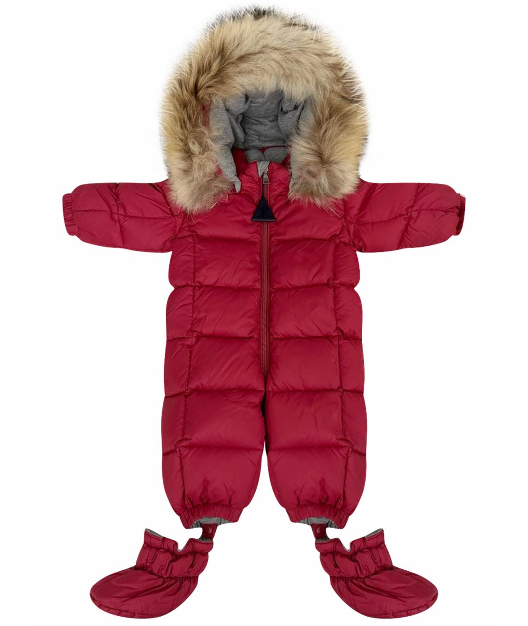 MONCLER Красный комбинезон, фото 1