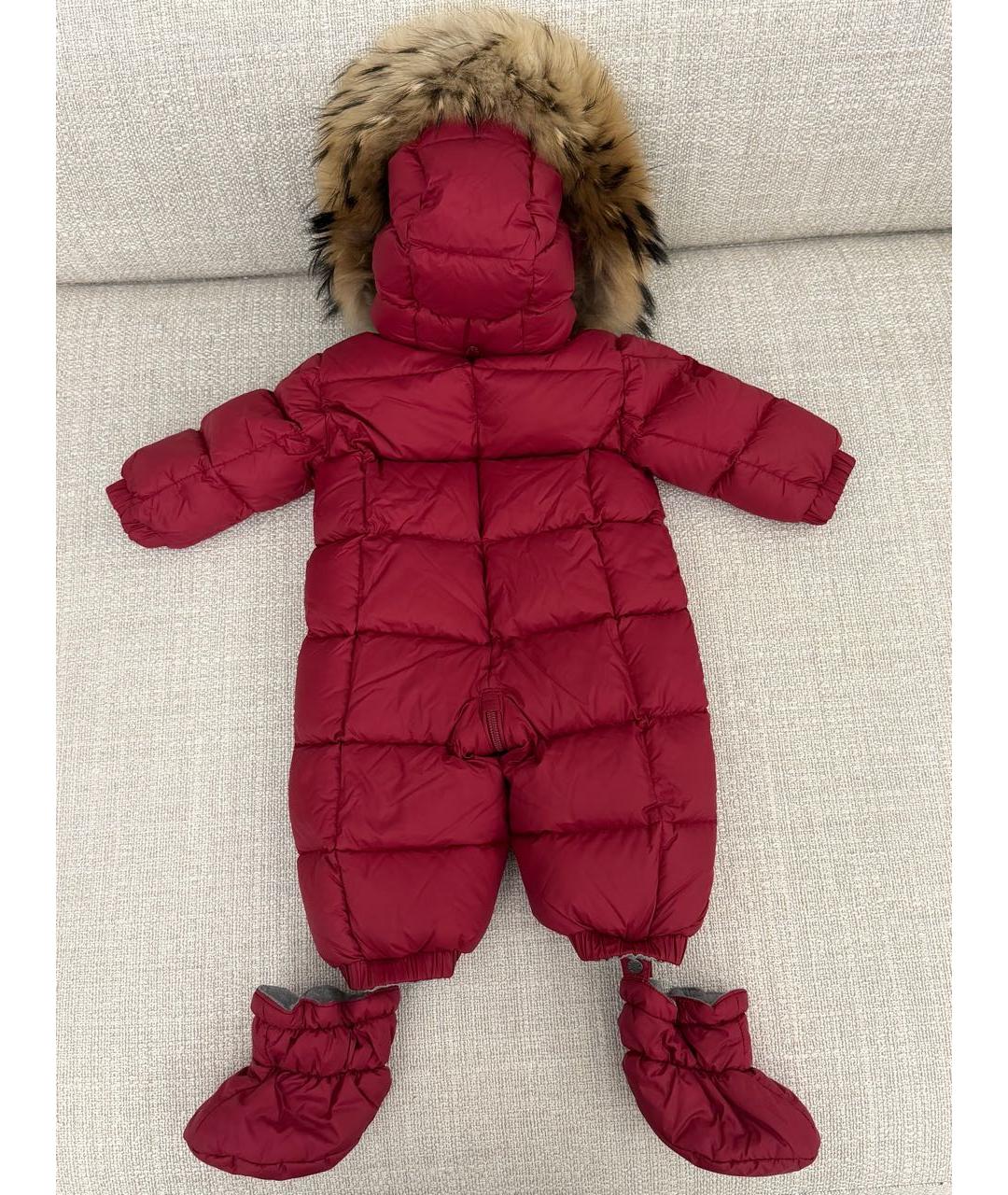 MONCLER Красный комбинезон, фото 4