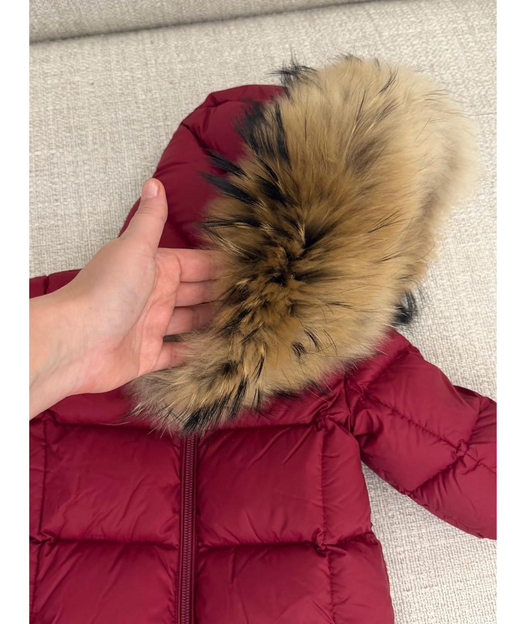 MONCLER Красный комбинезон, фото 2