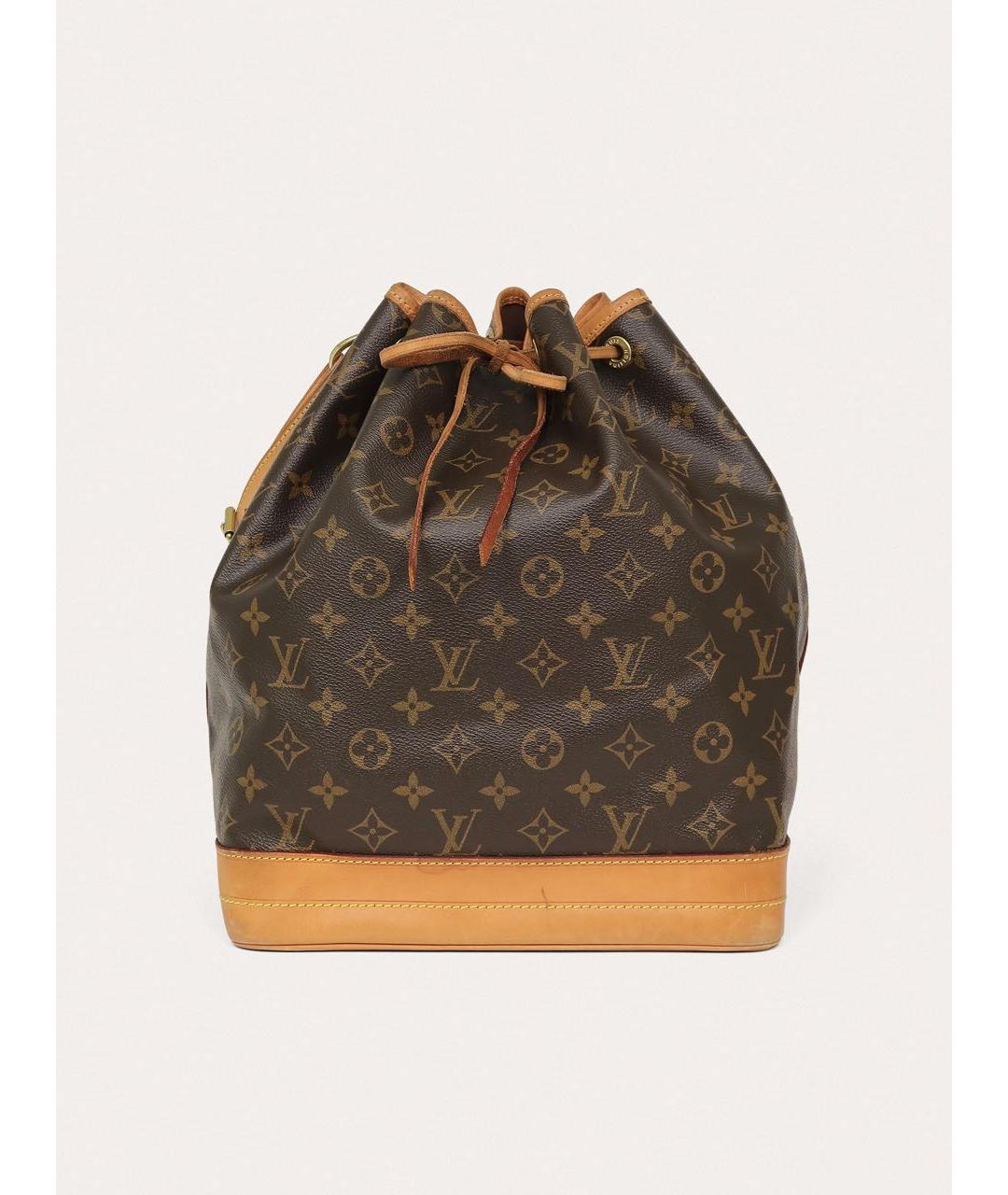 LOUIS VUITTON Коричневая кожаная сумка через плечо, фото 9