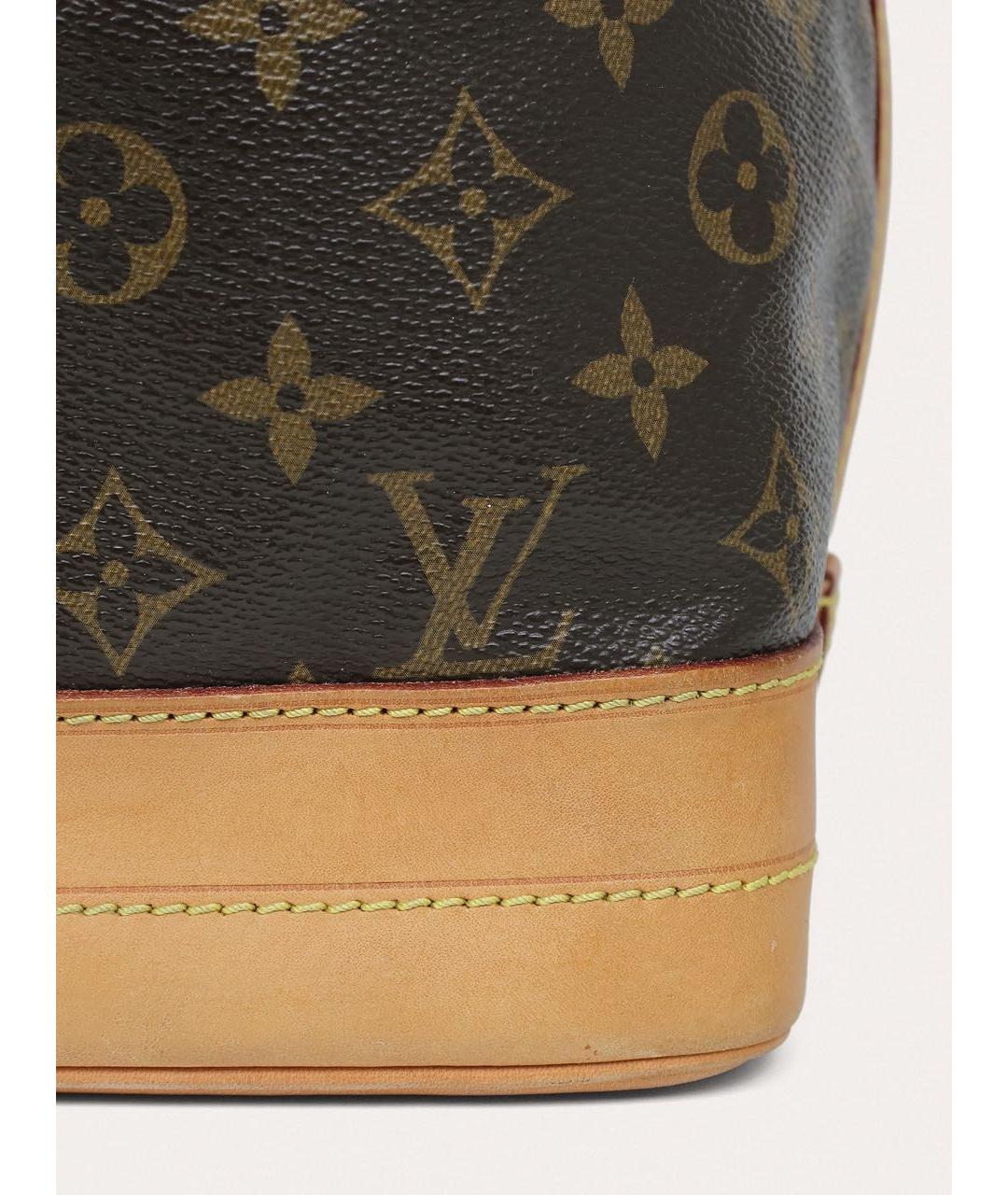 LOUIS VUITTON Коричневая кожаная сумка через плечо, фото 5