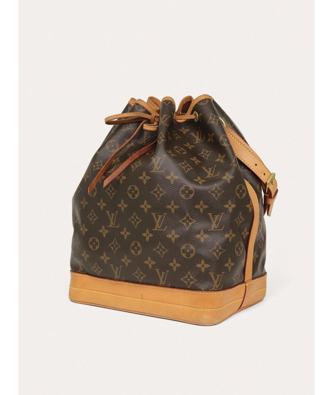 LOUIS VUITTON Коричневая кожаная сумка через плечо, фото 2