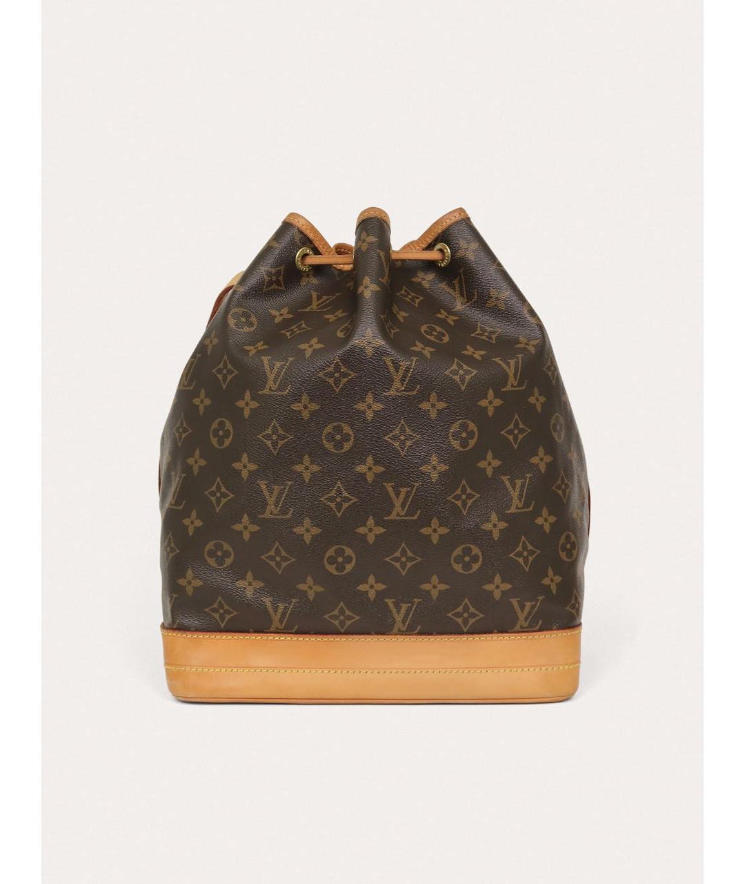 LOUIS VUITTON Коричневая кожаная сумка через плечо, фото 3