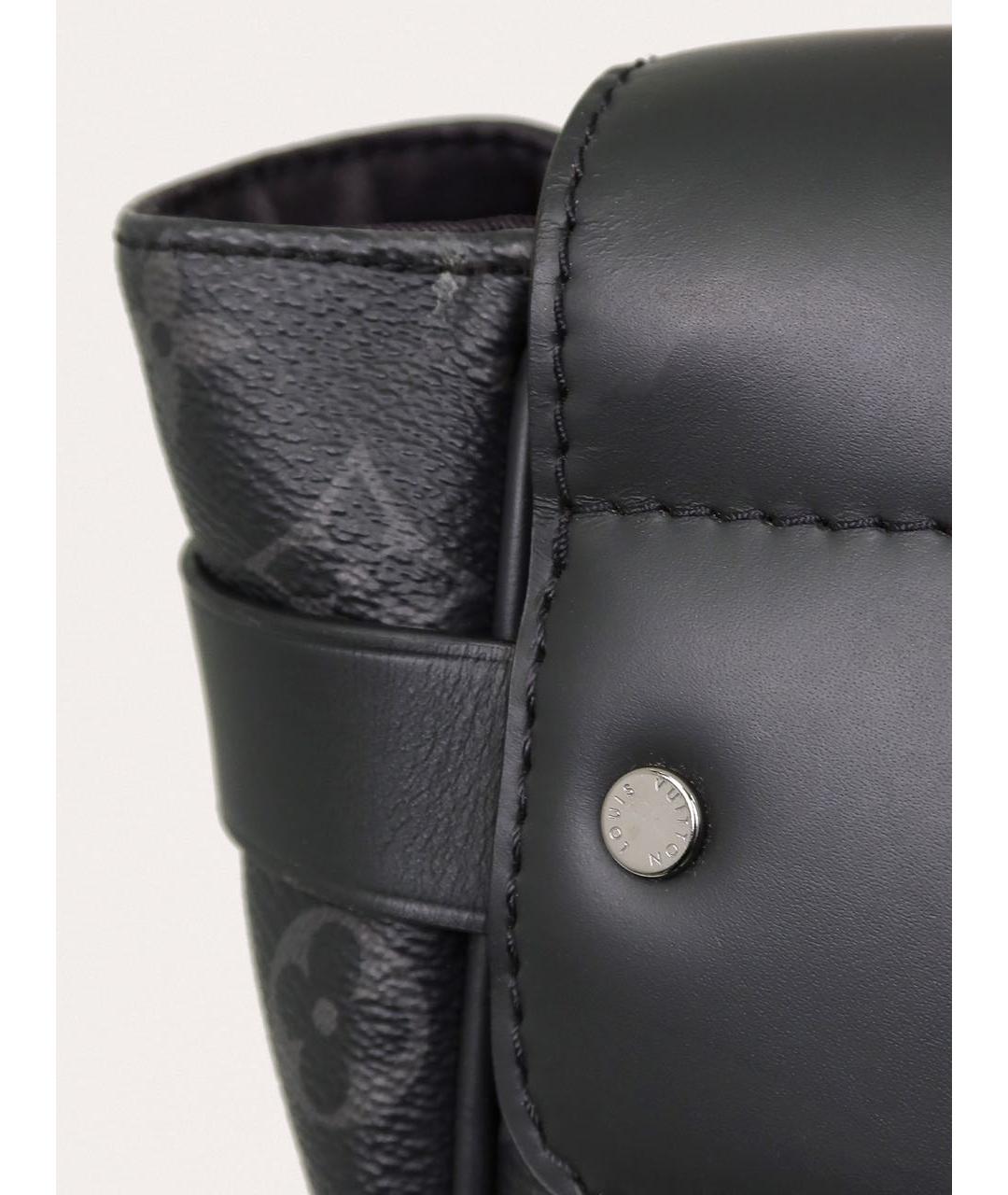 LOUIS VUITTON Черный кожаный рюкзак, фото 8