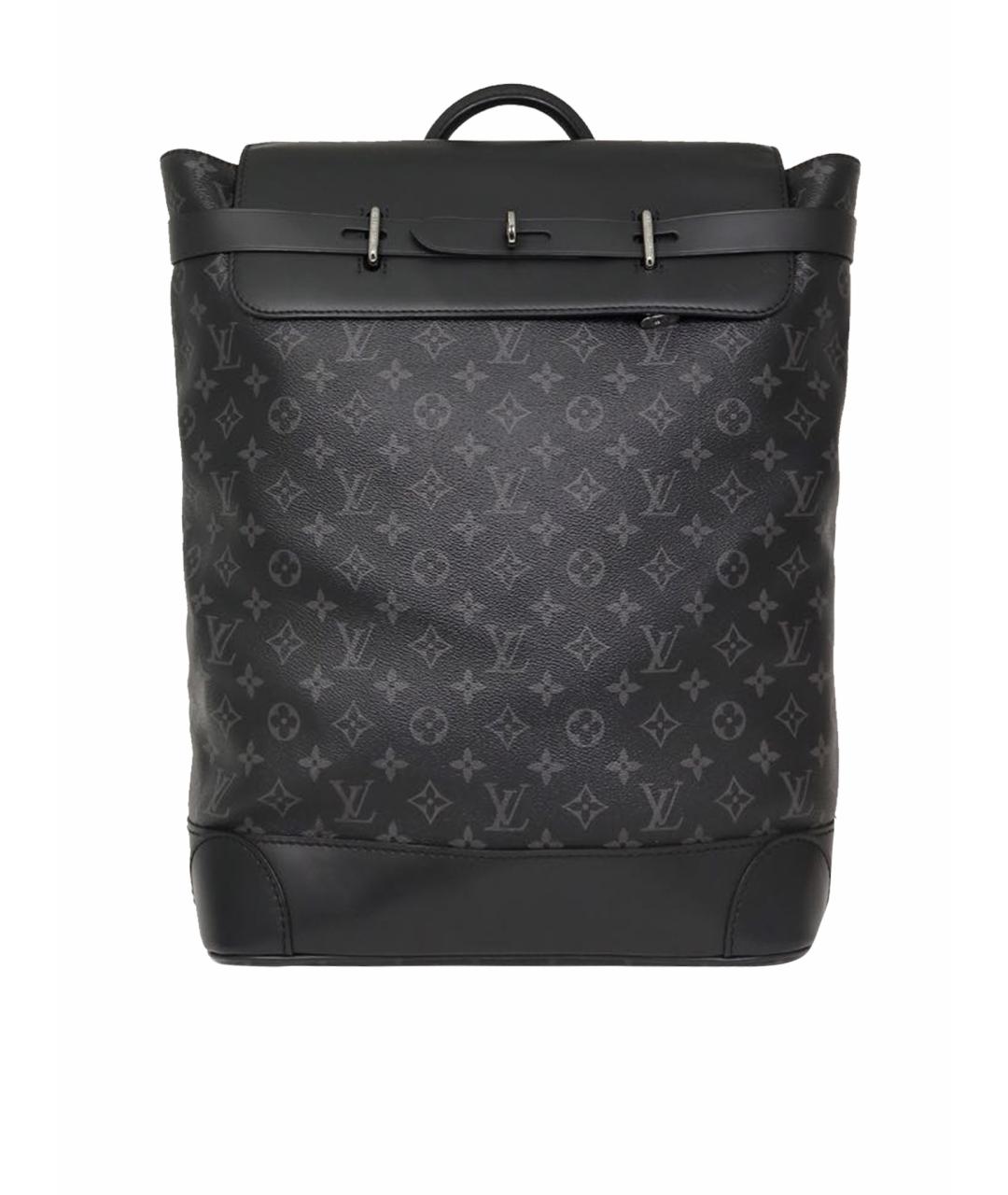 LOUIS VUITTON Черный кожаный рюкзак, фото 1