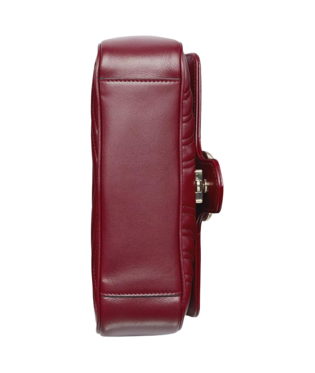 GUCCI Бордовая кожаная сумка через плечо, фото 5
