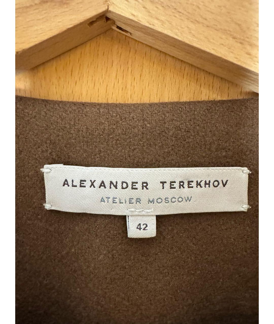 ALEXANDER TEREKHOV Коричневое шерстяное пальто, фото 3