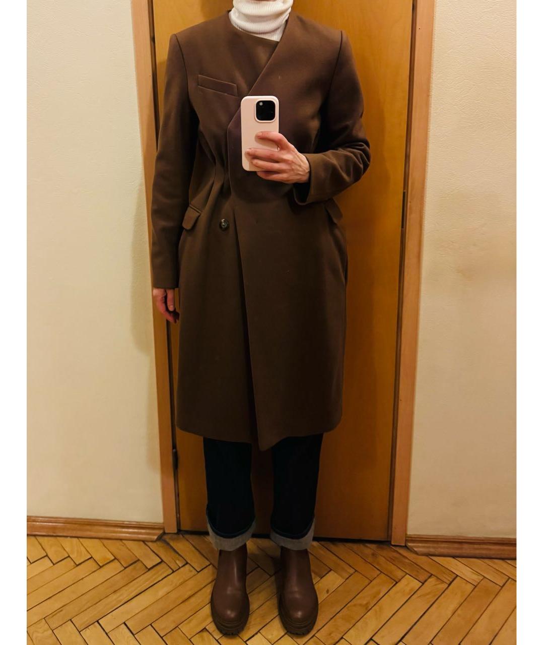 ALEXANDER TEREKHOV Коричневое шерстяное пальто, фото 4