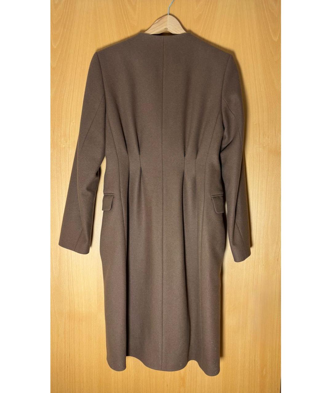 ALEXANDER TEREKHOV Коричневое шерстяное пальто, фото 2