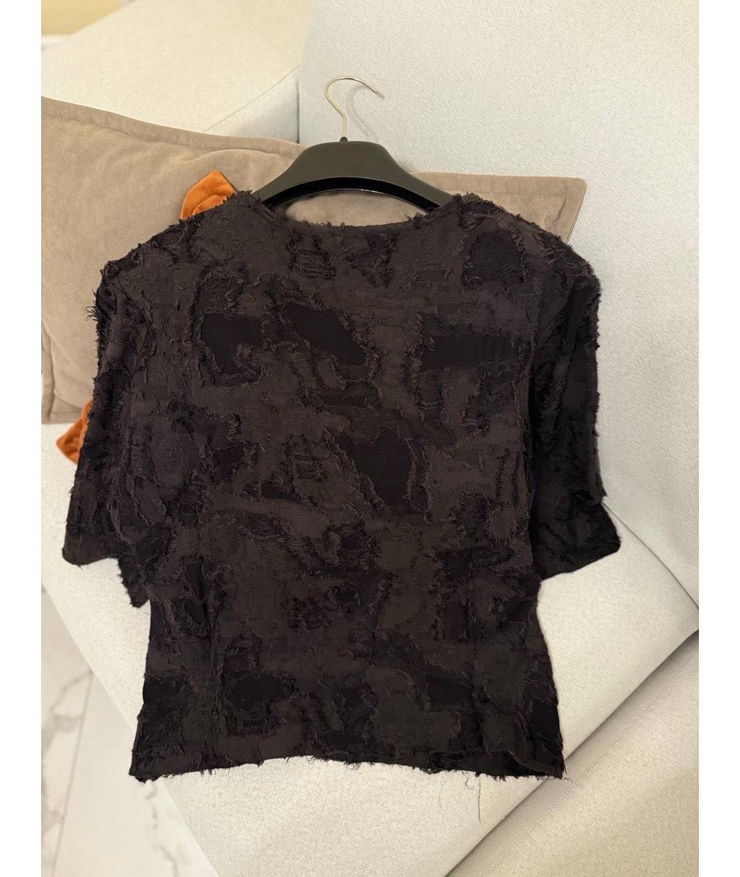 CHANEL Черная хлопковая майка, фото 2