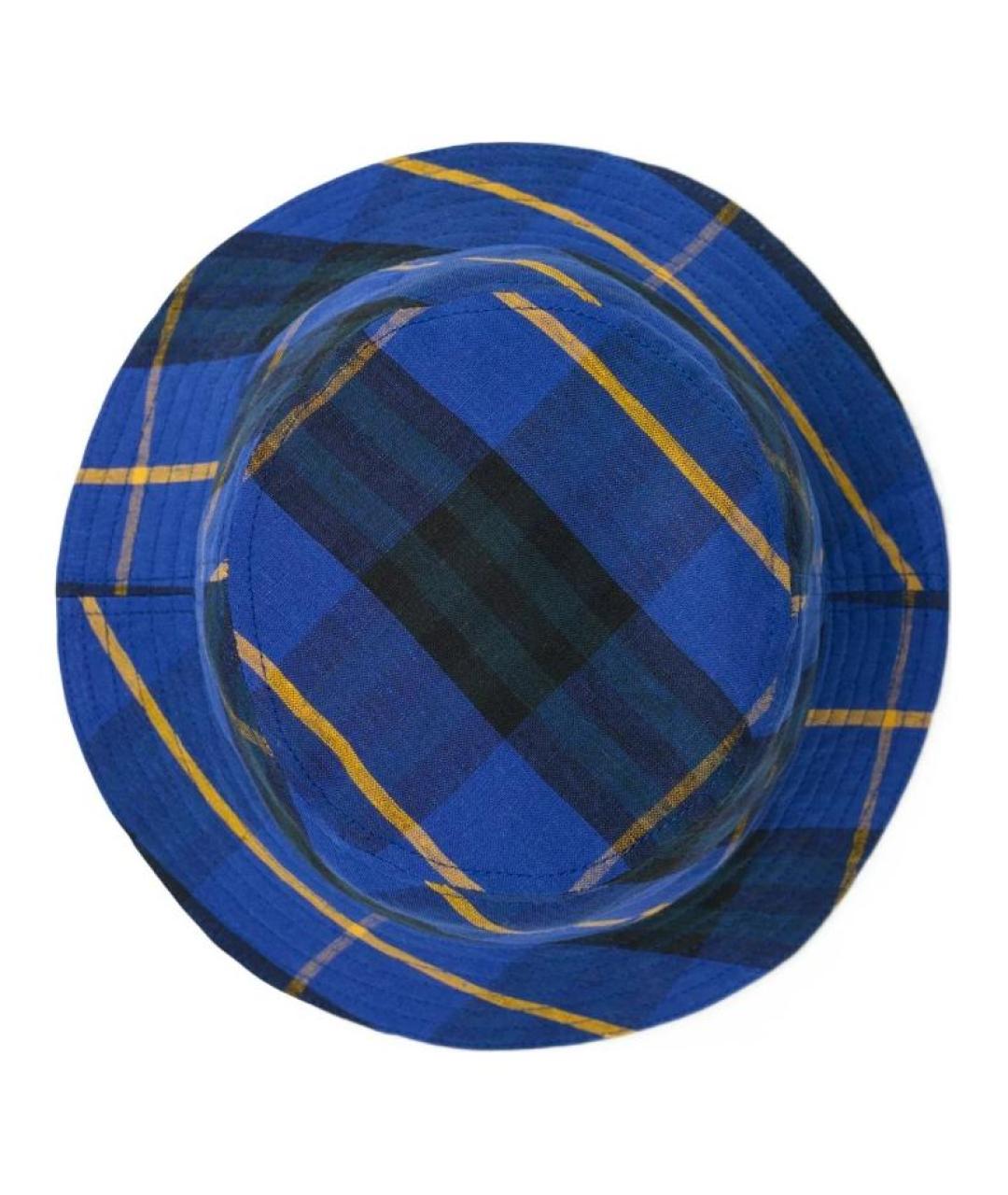 BURBERRY Синяя хлопковая панама, фото 2