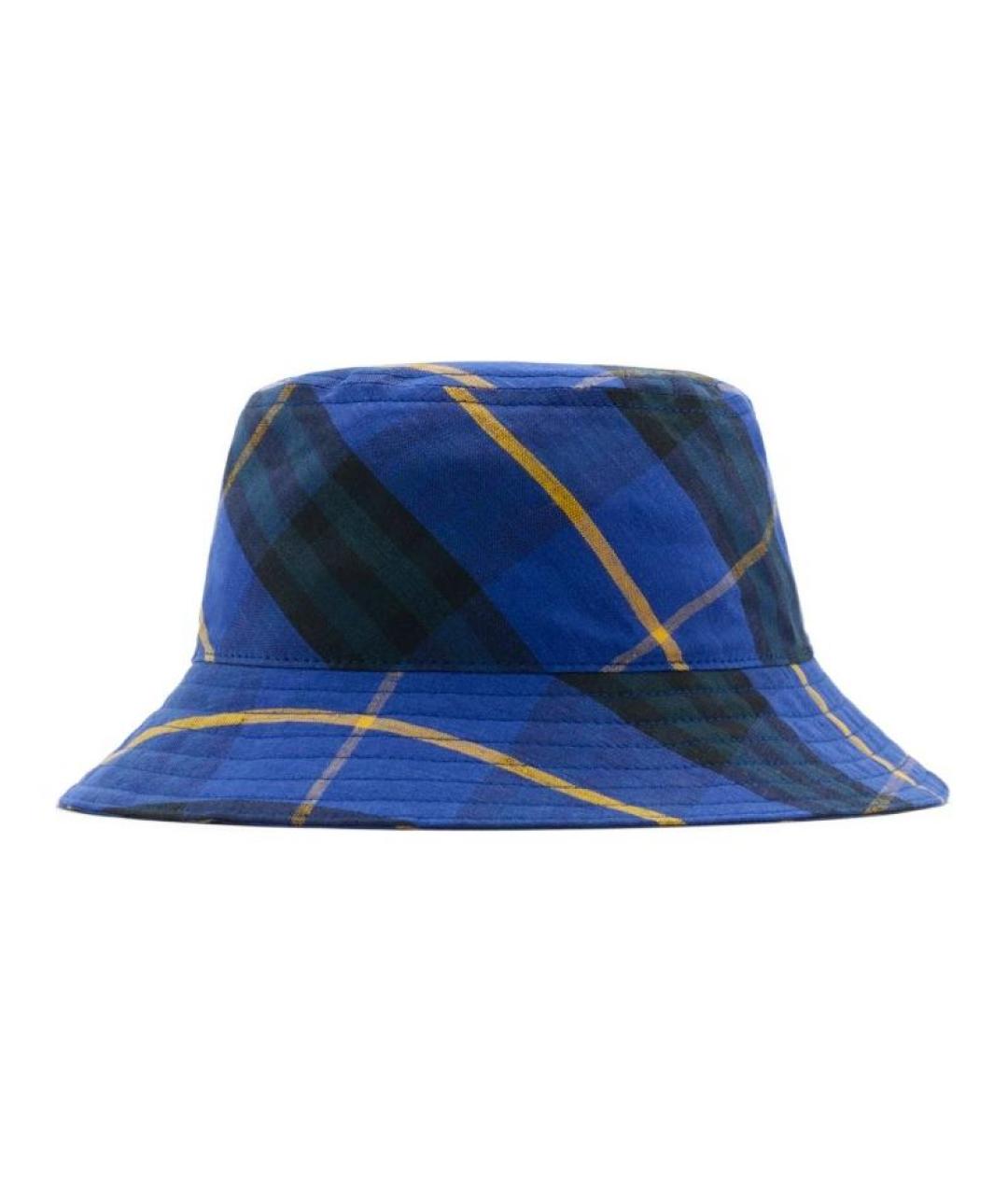 BURBERRY Синяя хлопковая панама, фото 1