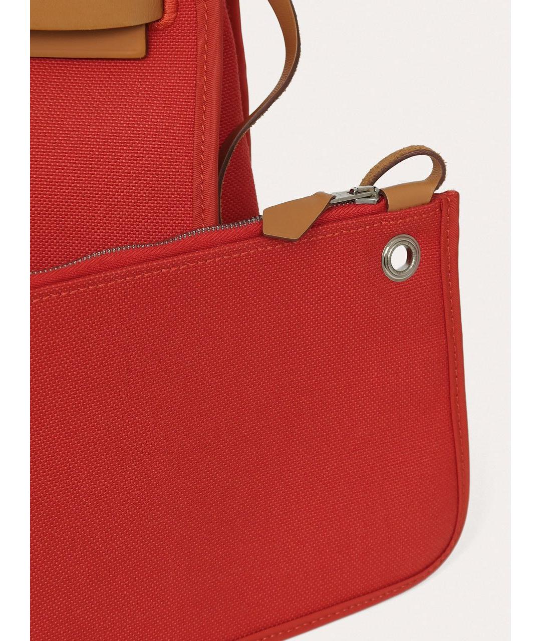 HERMES Красная кожаная сумка через плечо, фото 7