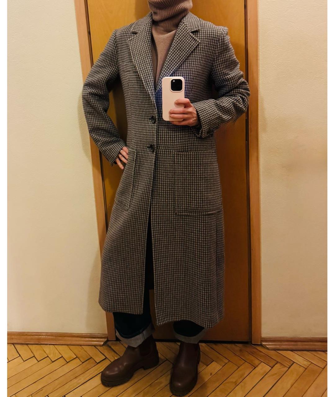JOSEPH Серое шерстяное пальто, фото 4