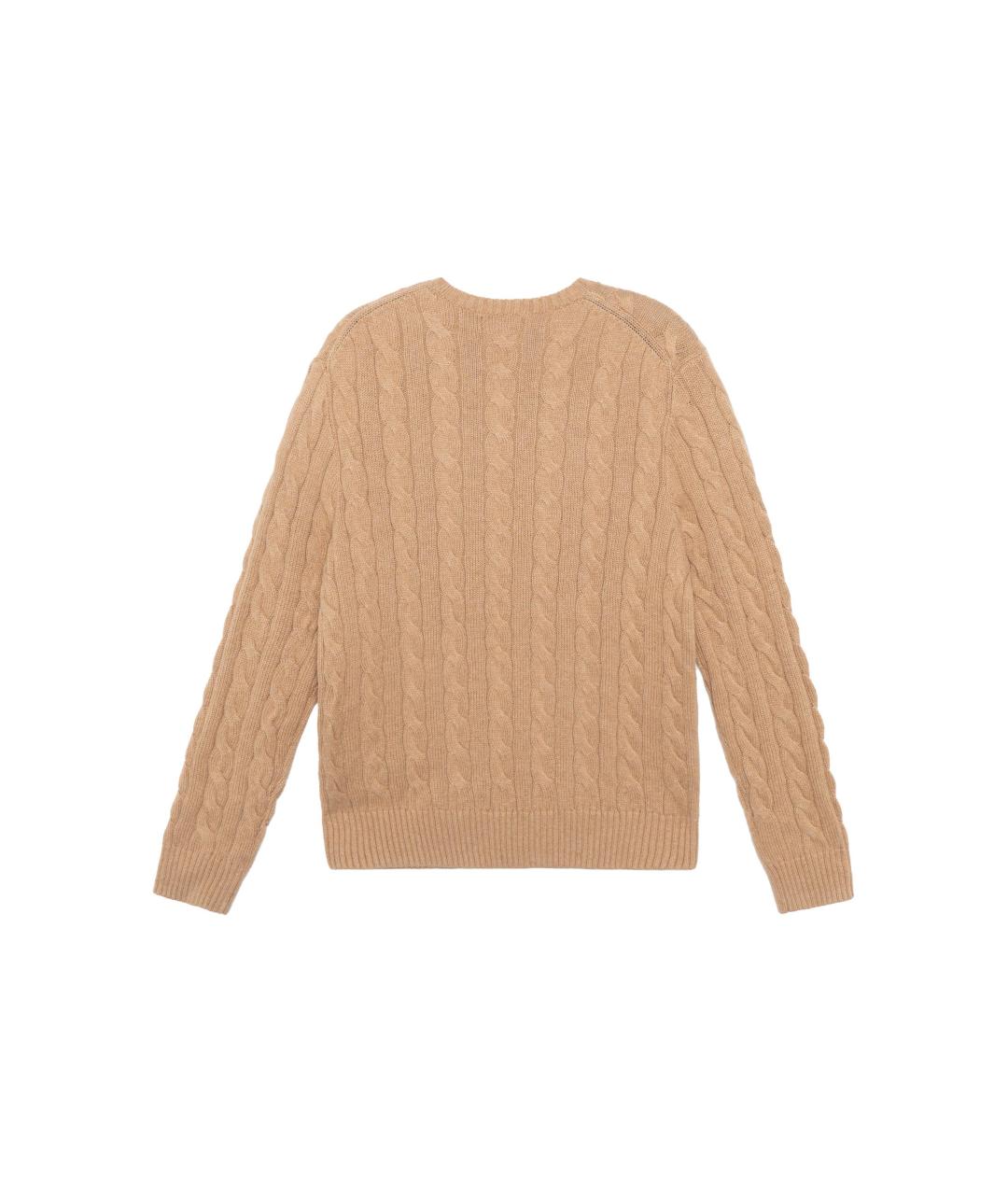 POLO RALPH LAUREN Коричневый джемпер / свитер, фото 2