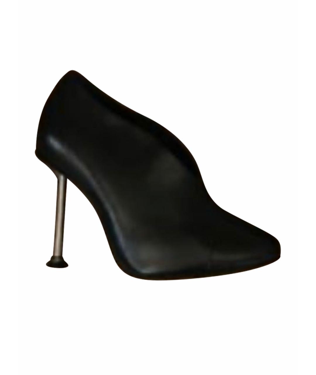 VICTORIA BECKHAM Черные кожаные туфли, фото 1