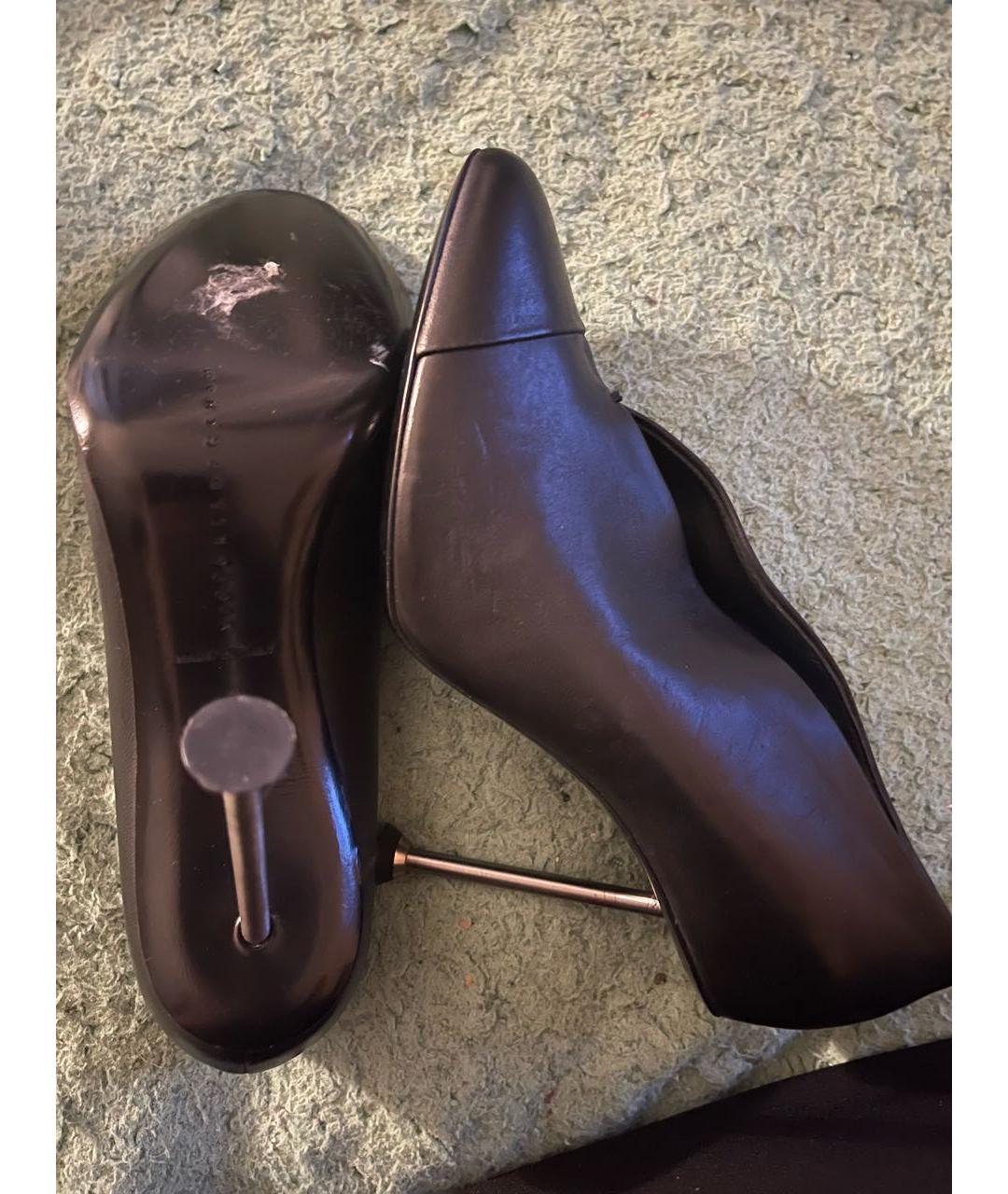 VICTORIA BECKHAM Черные кожаные туфли, фото 5