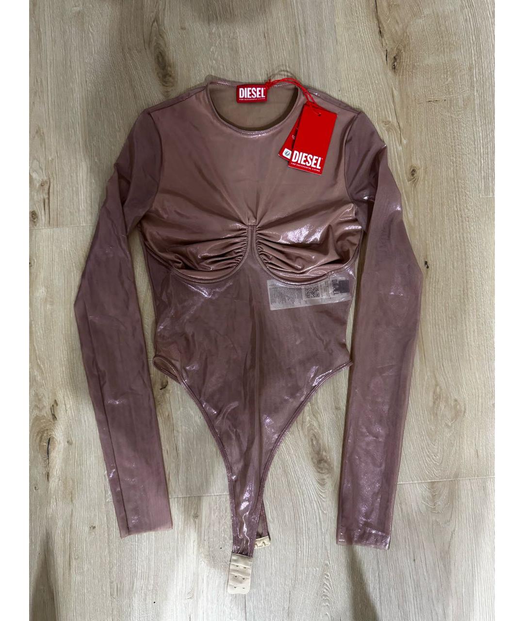 DIESEL Коралловое полиамидовое боди, фото 4