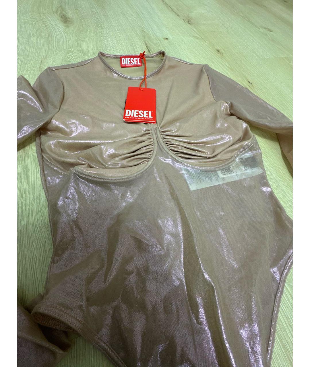 DIESEL Коралловое полиамидовое боди, фото 3