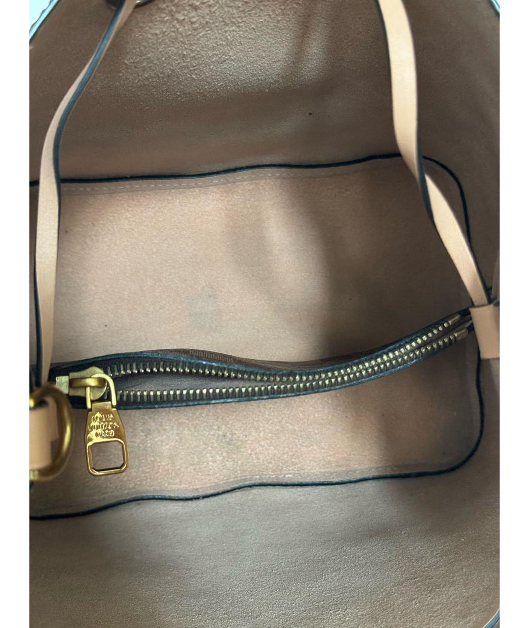 LOUIS VUITTON Коричневая сумка через плечо, фото 4