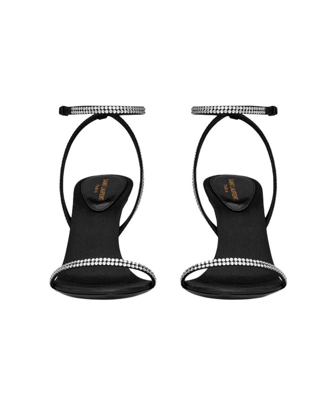 SAINT LAURENT Черные босоножки, фото 5