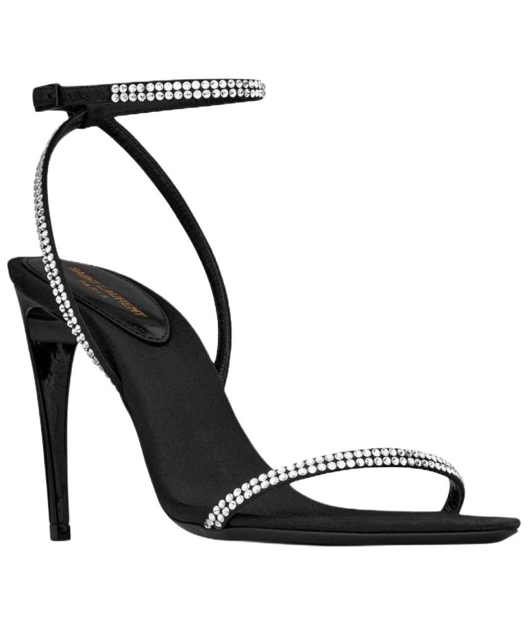 SAINT LAURENT Черные босоножки, фото 3