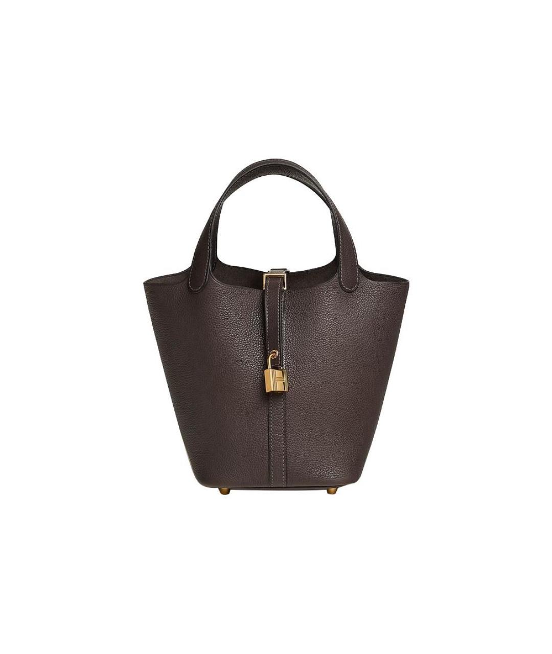 HERMES Коричневая кожаная сумка через плечо, фото 6