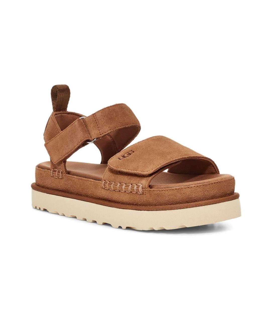 UGG Коричневые замшевые сандалии, фото 3