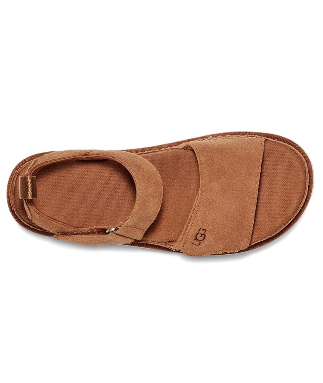 UGG Коричневые замшевые сандалии, фото 4