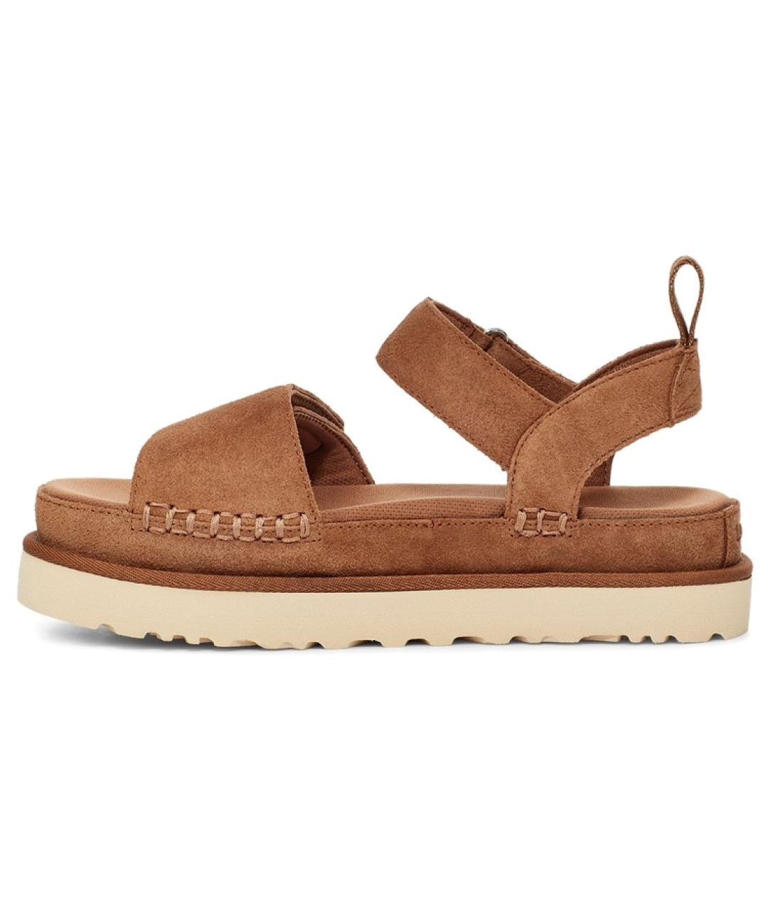 UGG Коричневые замшевые сандалии, фото 8