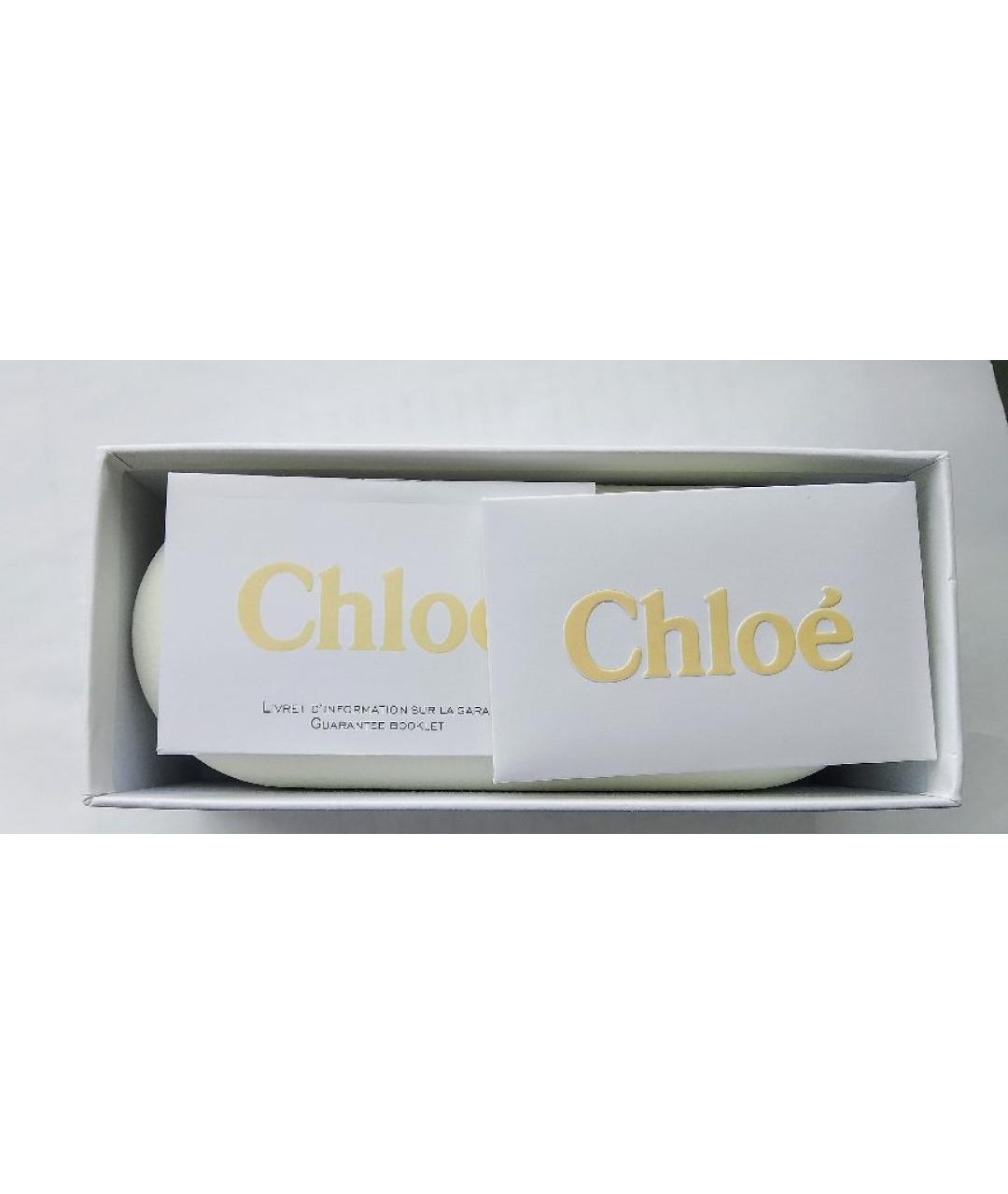 CHLOE Коричневые пластиковые солнцезащитные очки, фото 6