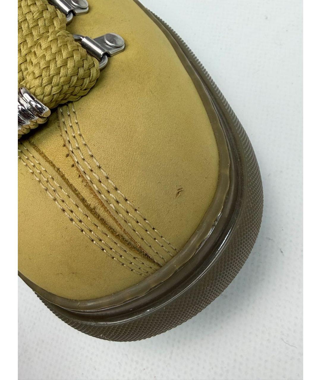 BURBERRY Горчичные низкие ботинки, фото 6