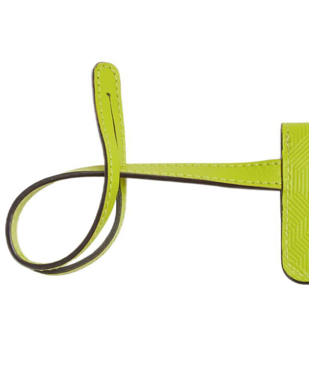 FENDI Салатовый кожаный кошелек, фото 5