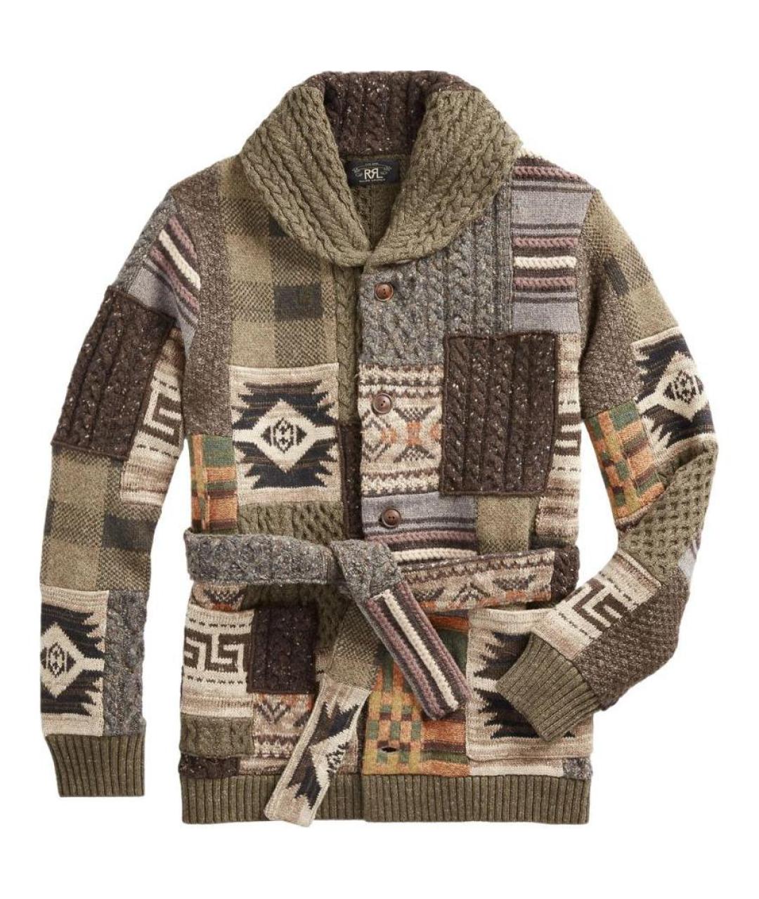 POLO RALPH LAUREN Коричневый кардиган, фото 1