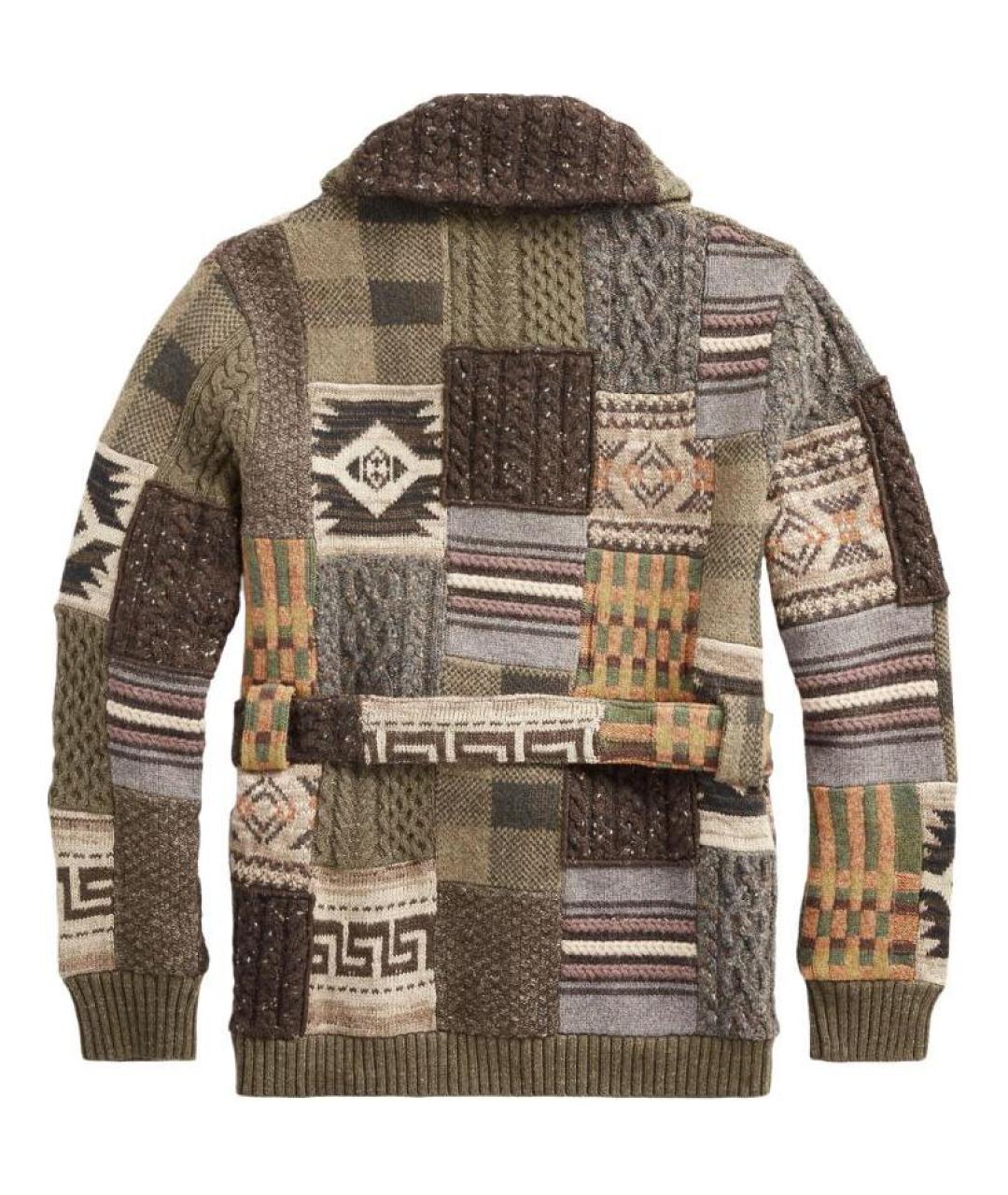 POLO RALPH LAUREN Коричневый кардиган, фото 2