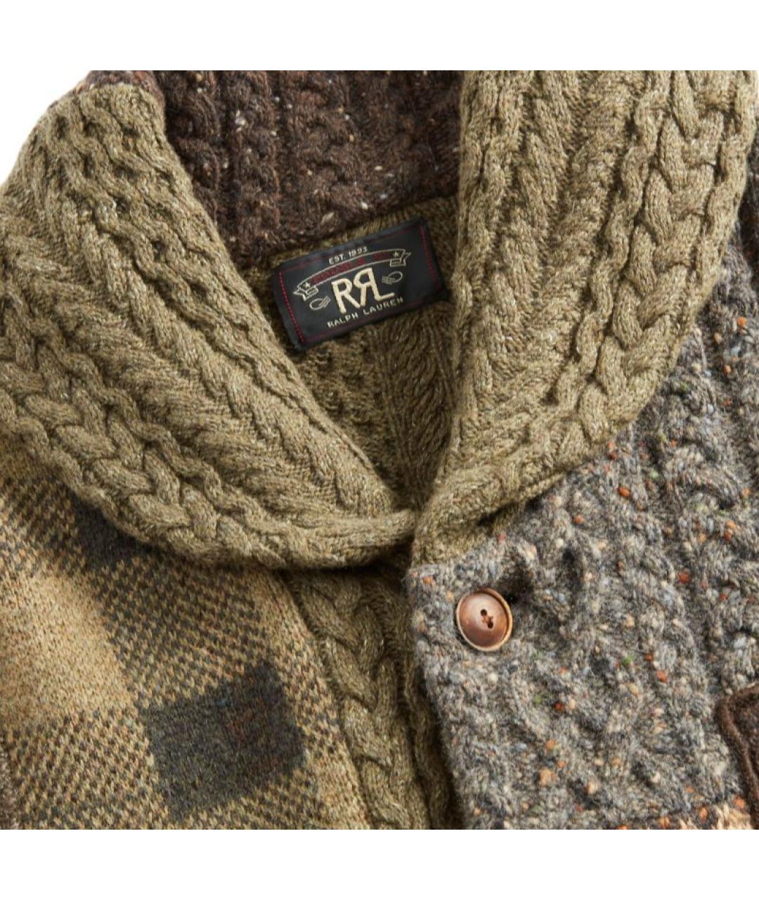 POLO RALPH LAUREN Коричневый кардиган, фото 3