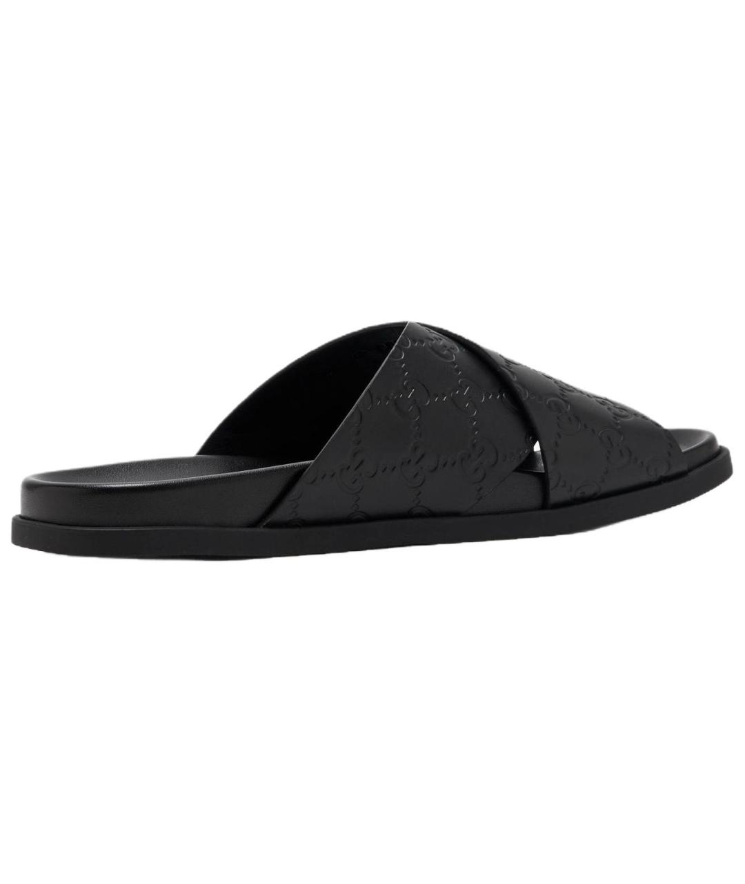 GUCCI Черные шлепанцы, фото 5
