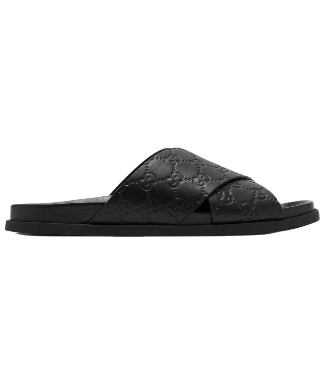 GUCCI Черные шлепанцы, фото 1