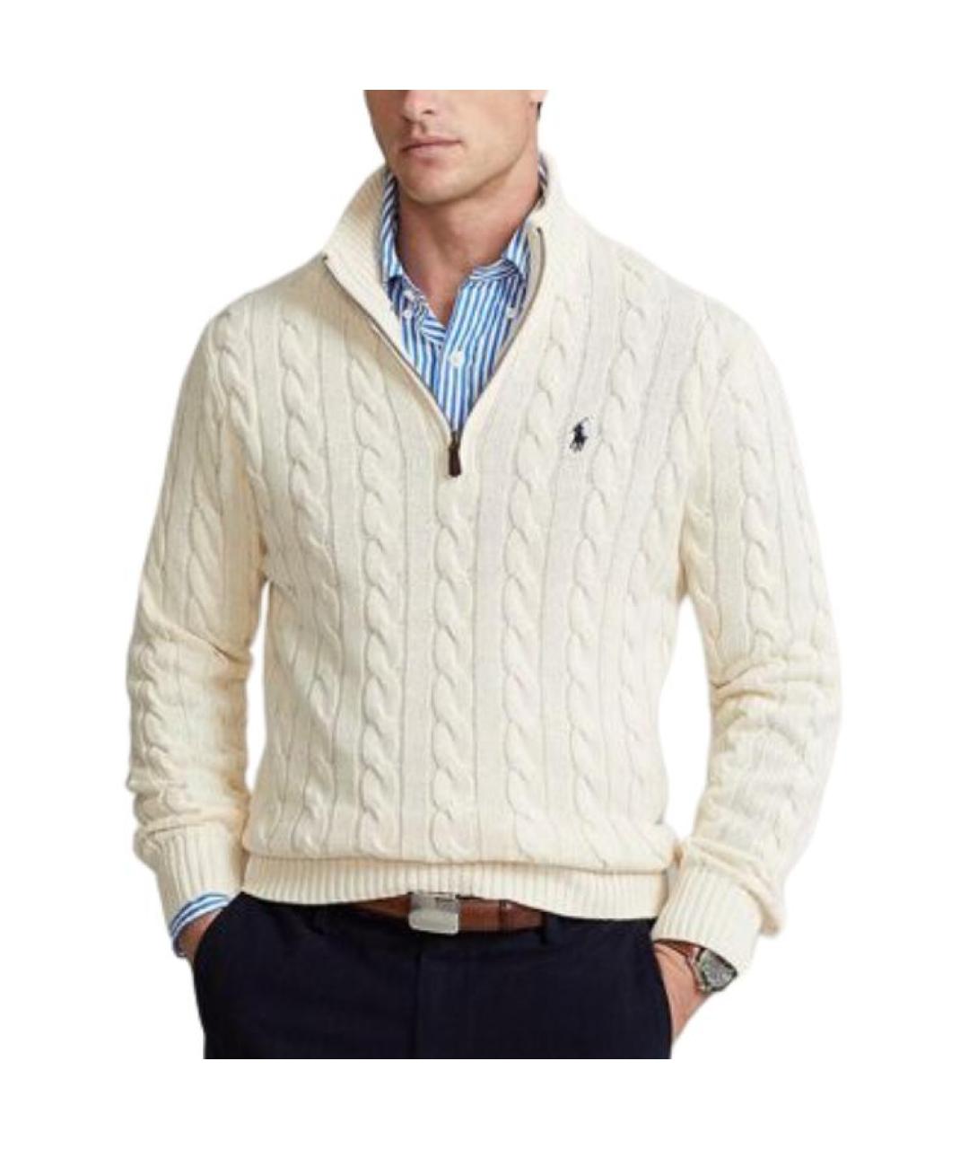 POLO RALPH LAUREN Бежевый джемпер / свитер, фото 4