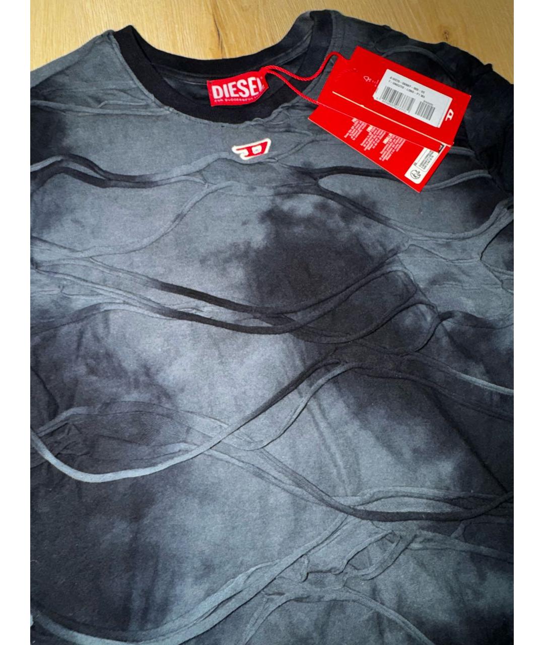 DIESEL Черная хлопковая майка, фото 4