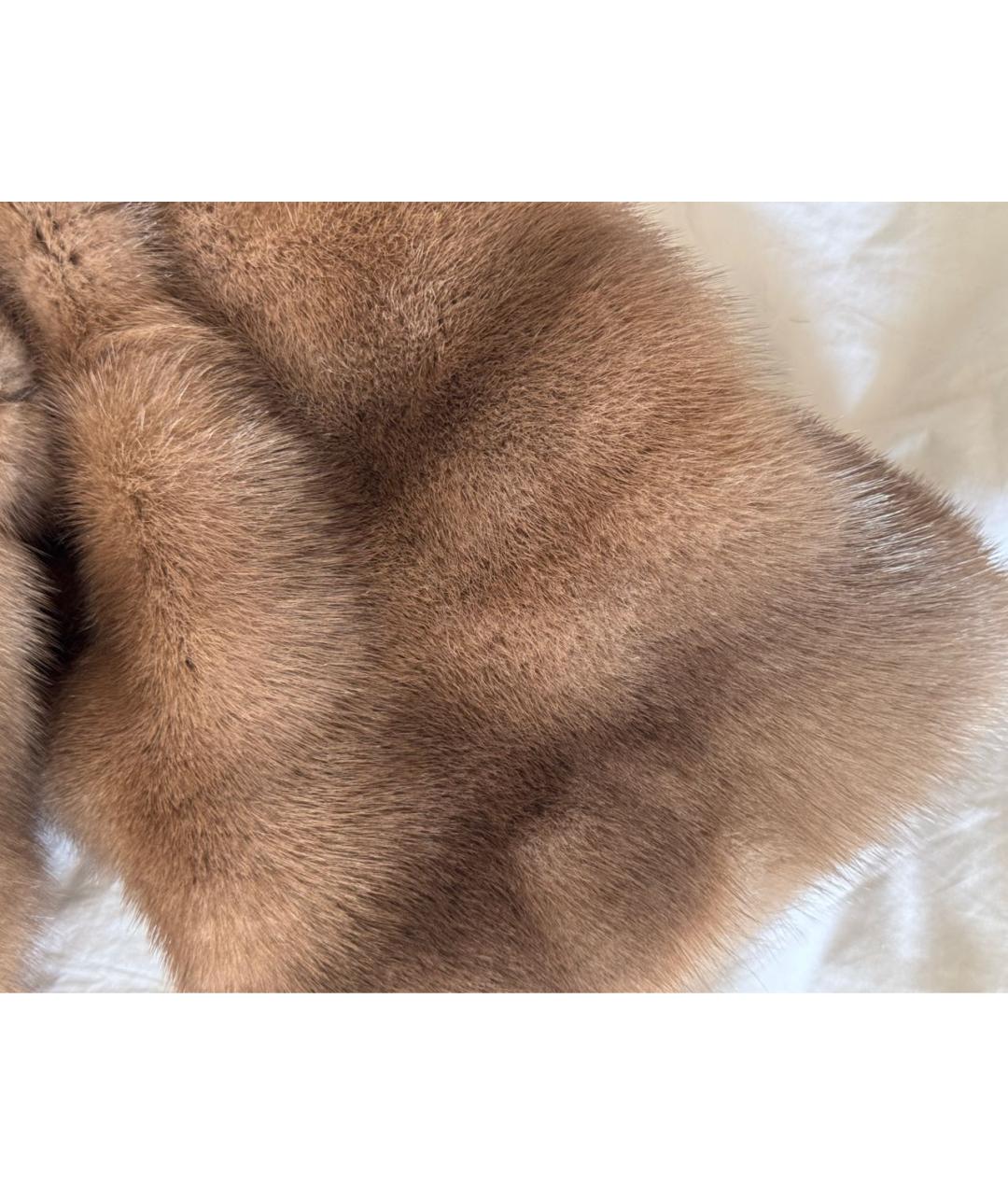 VALENTINO Коричневая меховая шуба, фото 7