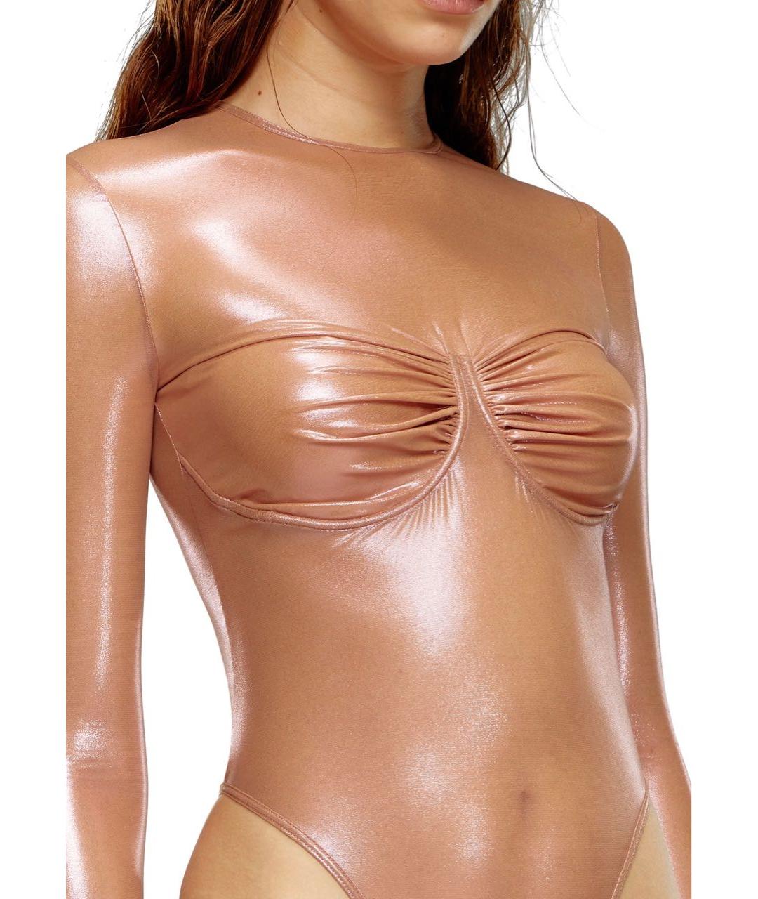 DIESEL Коралловое полиамидовое боди, фото 5